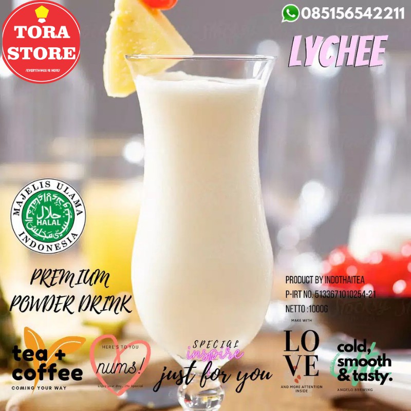 

Bubuk Minuman rasa Lychee 1 Kg / Leci Powder 1 Kg / Bubuk Leci 1 Kg / Bubuk Lecy 1kg