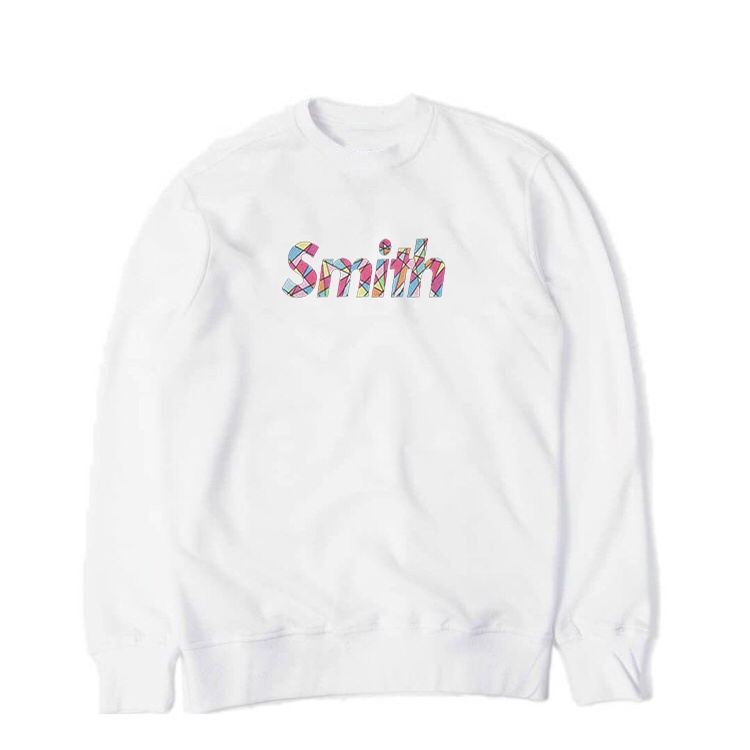 Crewneck Sweater House of Smith Kruwar White #3 Logo Color // Sweatshirt Jaket Smith Premium Quality