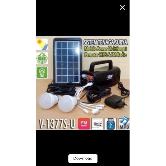 Speaker Solar Panel VDR 1377
