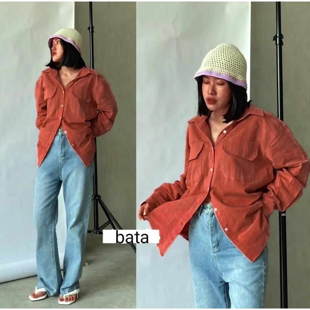 Shella Kemeja Linen Oversize