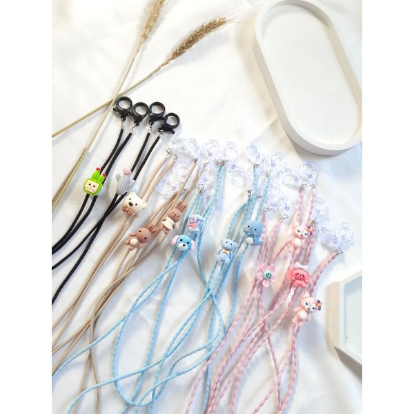 STRAP MASKER SERUT CLAY CHARM / MASK STRAP 2IN1 LUCU