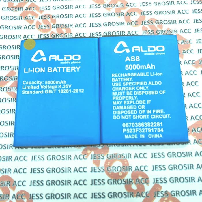 Baterai Battery Double Power Original ALDO AS8 Gen 1 , Mito A33