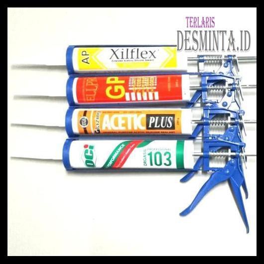 

Tyegtrs- Paket Hemat Lem Kaca + Gun/Tembakan Silicone - Clear Bening R676Ydt8-