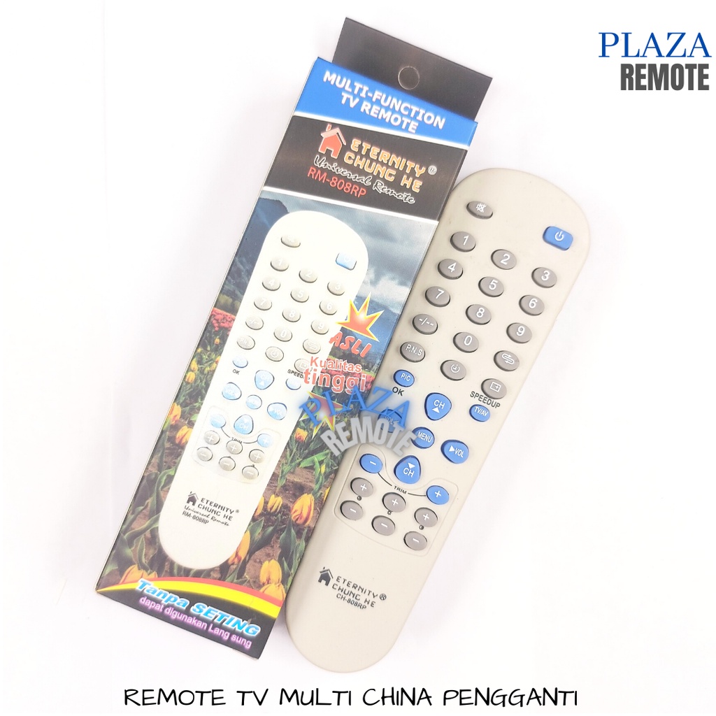 REMOTE TV LCD LED TABUNG CHINA MULTIFUNGSI TANPA SETTING 808 DUS