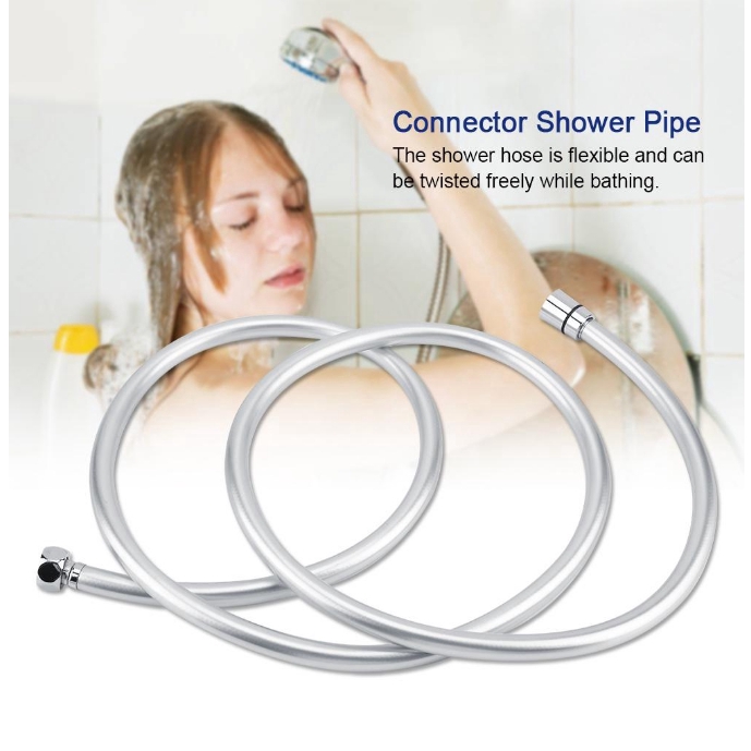 1.5/2/3m Selang Shower Tekanan Tinggi Universal PVC Fleksibel Anti-Berliku Selang Shower Genggam Sprinkler Tabung Aksesoris Kamar Mandi