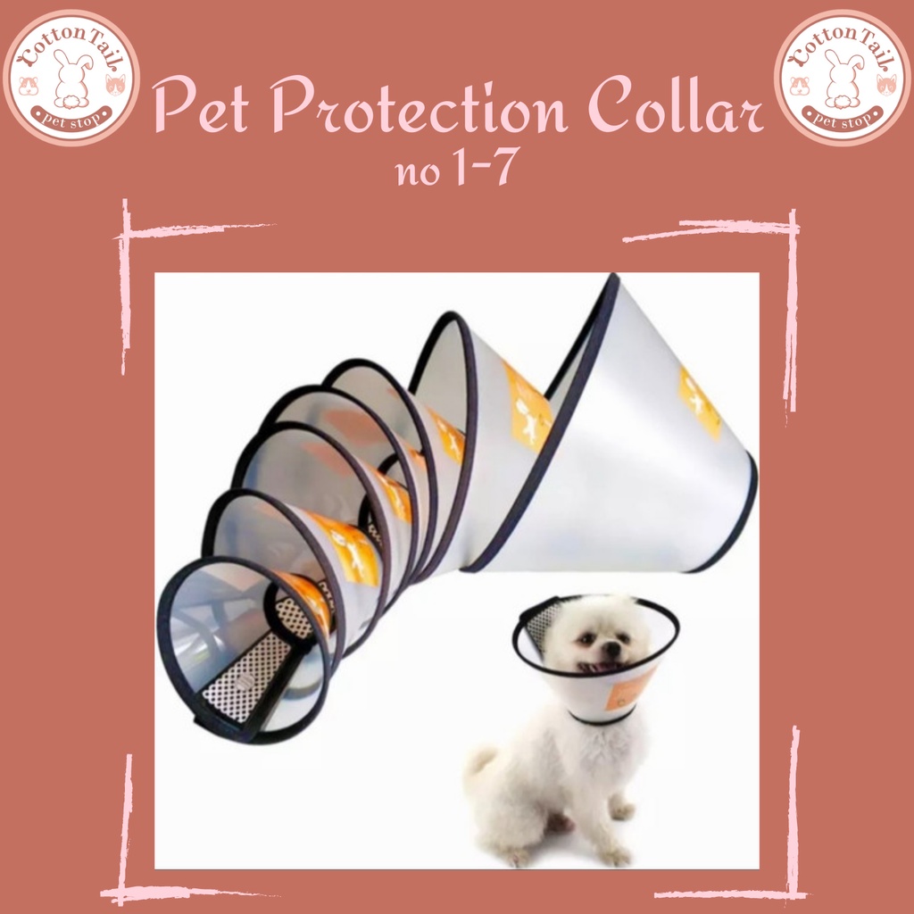 Pet protection collar 1-7 / Collar Anjing Kucing / corong anjing