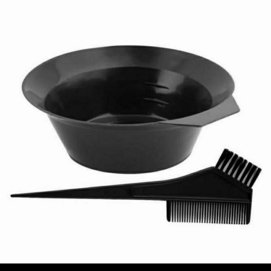 Mangkok Semir Set Sisir Mangkuk Wadah Cat Rambut Salon Hair Style Comb