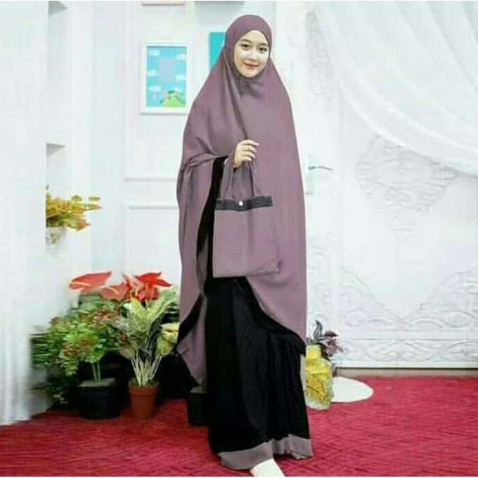 Ori&Terjamin Mukena Salwa Tazkia Tazbiyah Mukena Lebaran Terlaris Trend Mukena - Salwa Resleting