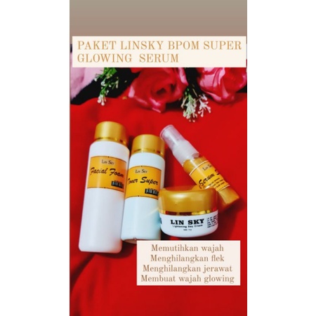 PAKET LINSKY ACNE GLOW PLUS SERUM (ORIGINAL TERMURAH )