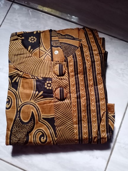 Batik Tunik Wanita Asj Sa Hrb026 Kenongo Kemeja Tosca Pendek