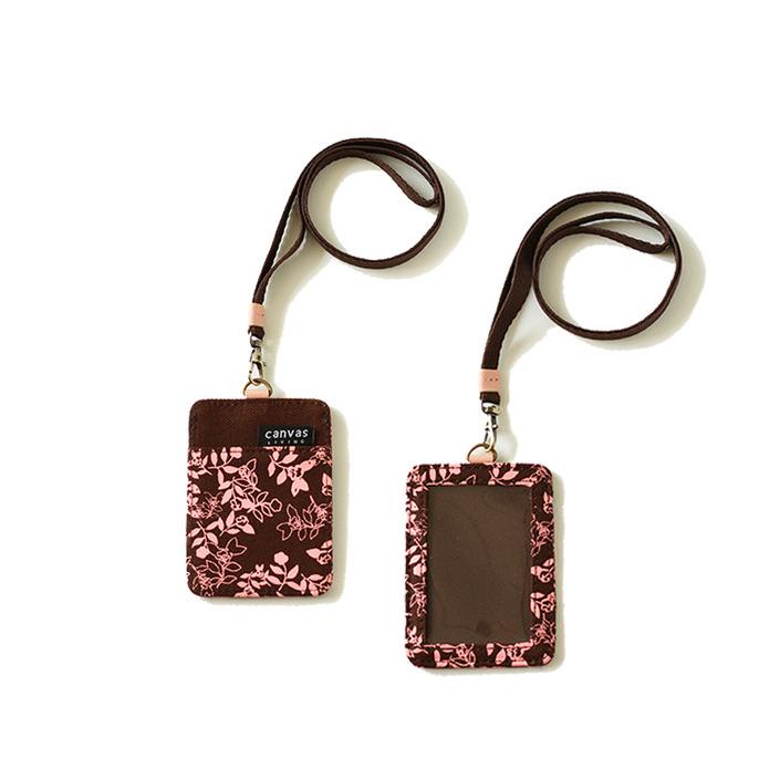 

[[COD]] ID Lanyard Leaf Pink Canvas Living STOK TERBATAS Kode 805