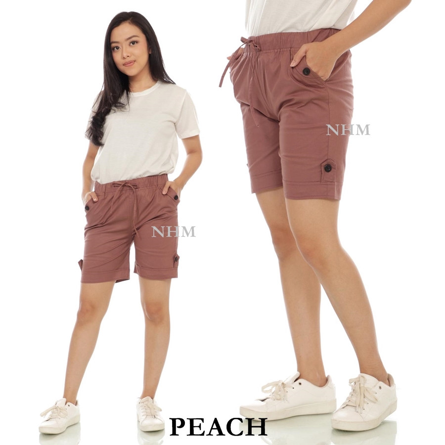 HotPants JUMBO dan Standar,  Celana Pendek Wanita Katun Stretch Anti Begah