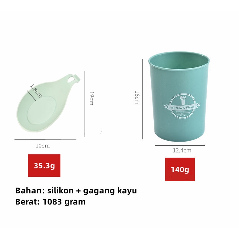 ❤Gotti❤ Yang baru 5/11/12 SET Peralatan Dapur Silikon yang Dapat Dimakan Set Spatula Memasak Set PEFE/PFOA/BPA Free-8