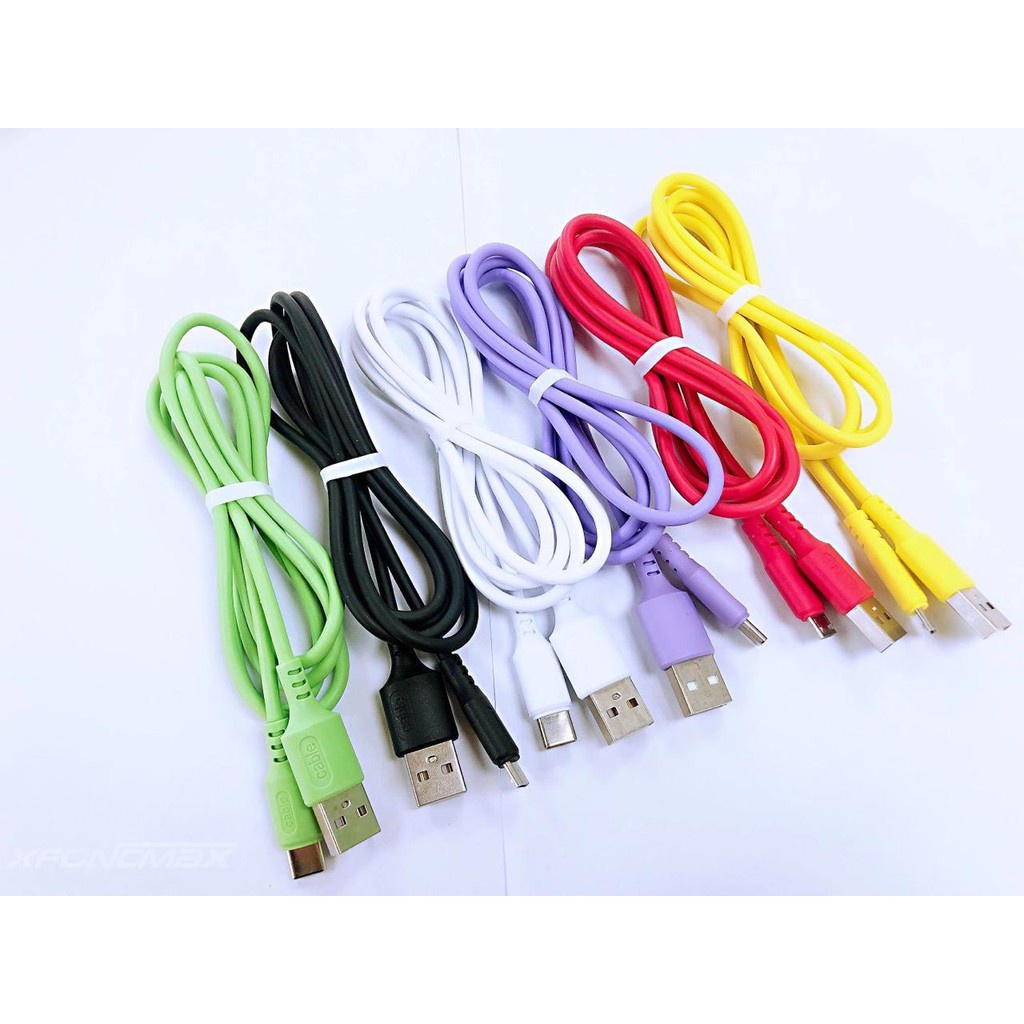 Kabel Data Macaron Micro Usb Fast Charging Data Cable V8 Kabel Data Warna Warni