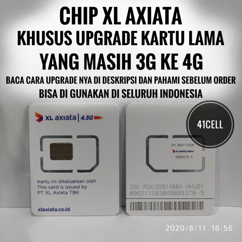 Kartu Upgrade Xl Axiata 3g Ke 4g Perdana Khusus Replacement Chip Ke Baru Shopee Indonesia