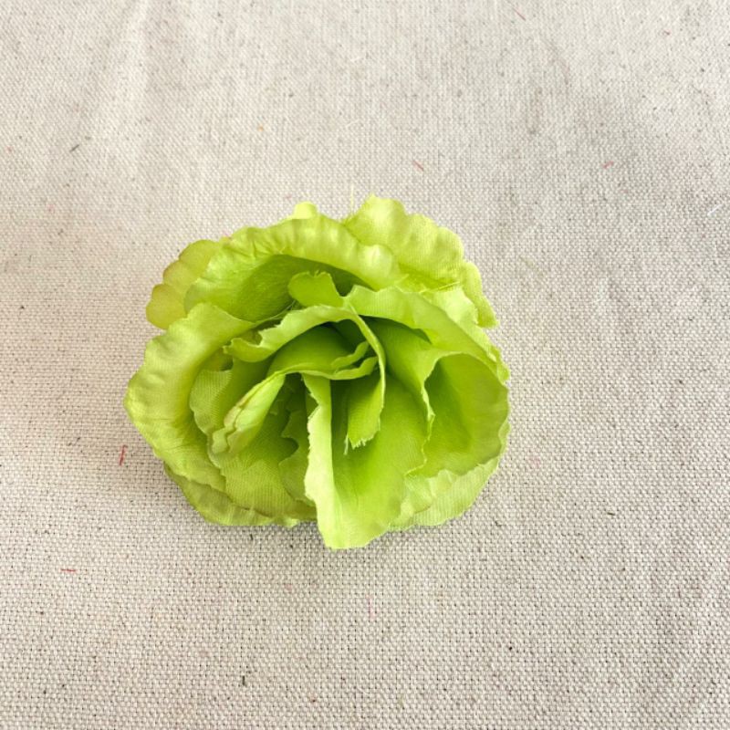 Kuntum Bunga Mawar Rose FL (Satuan) Bunga Artificial / Bunga Plastik / Bunga Dekorasi / Pernikahan-Hijau