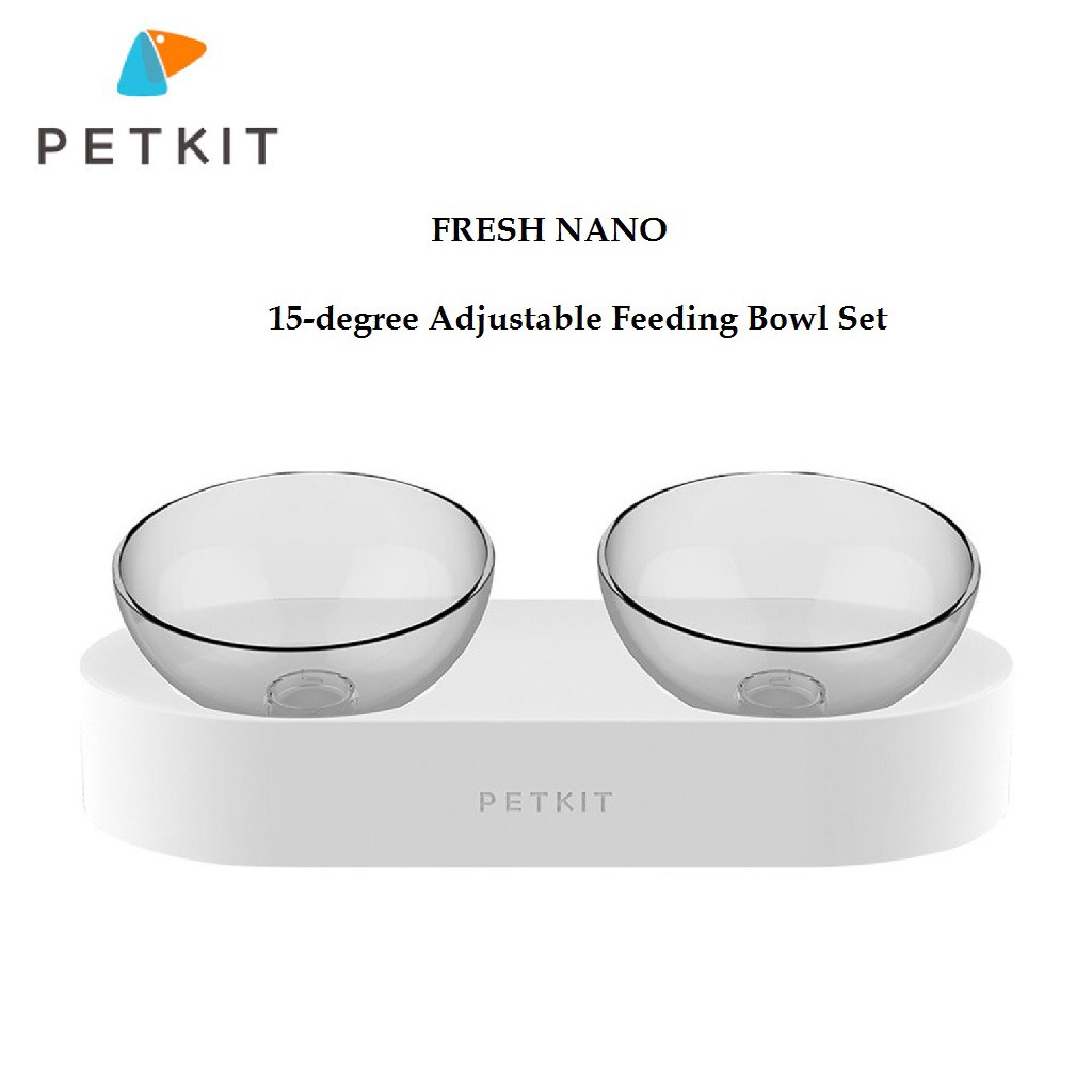 AKN88 - PETKIT Fresh Nano Feeding Double Bowl Set - Tempat Makan MInum Hewan