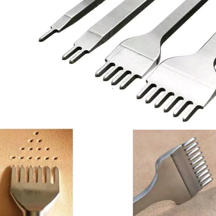 

Set Alat Kerajinan Kulit Pelubang Kulit Plong Lacing Stitching Hole 053