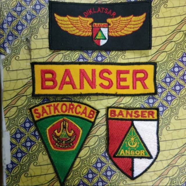 Bordiran Banser Logo Banser Want Army