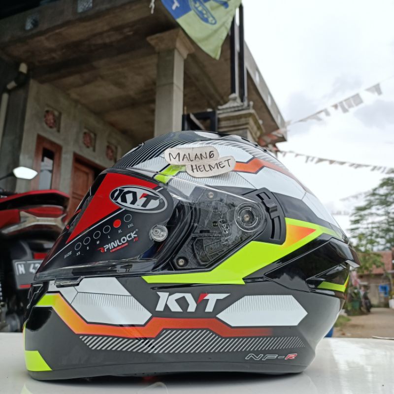 Helm Full Face KYT NFR Hexagon Yellow