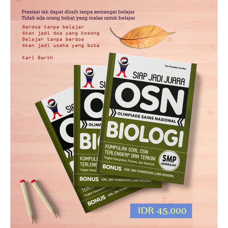 Buku Latihan Olimpiade Sains Nasional Biologi Smp Shopee Indonesia