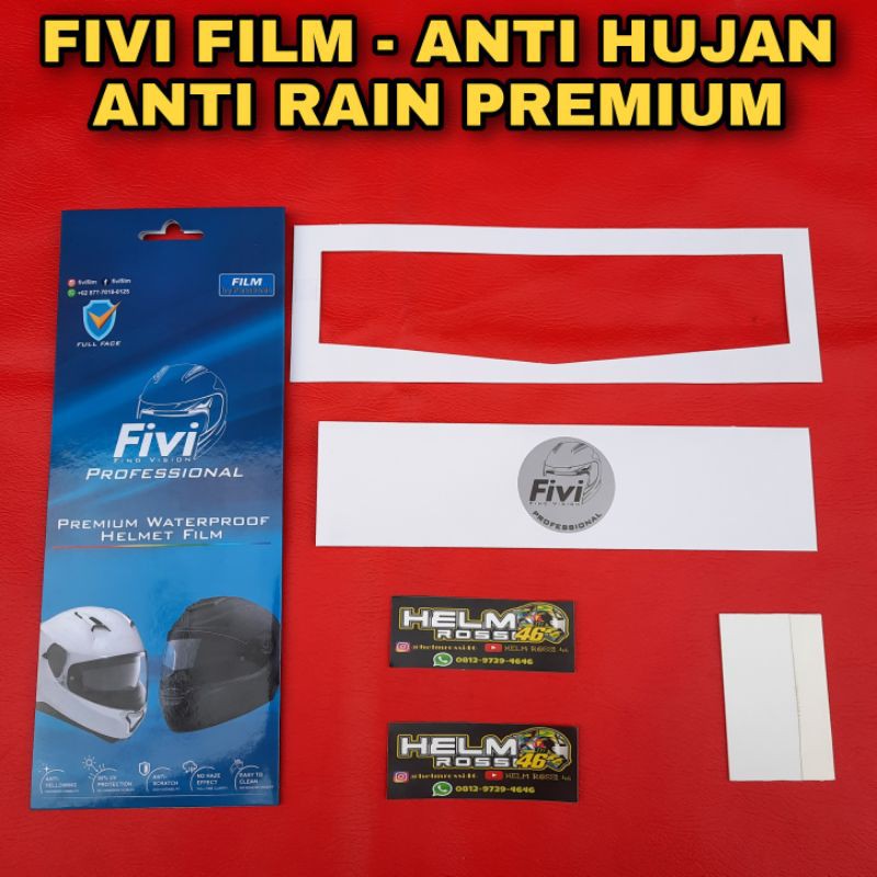 [COD] FIVI FILM - ANTI HUJAN - ANTI RAIN kaca helm universal KYT INK NHK RSV AGV ARAI daun talas dl