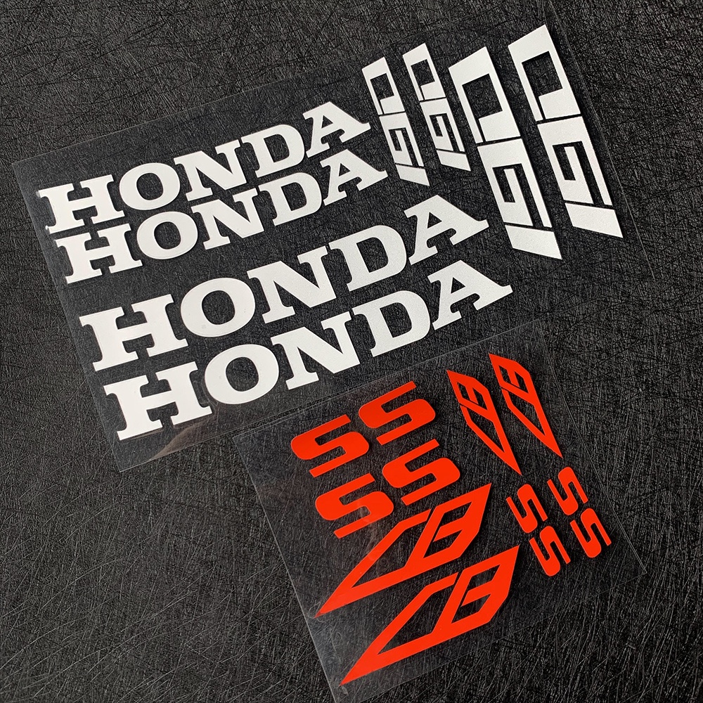 2 Set Stiker Logo HONDA CB190 SS / HONDA CBF190 TR Untuk Pelindung Velg Roda Motor