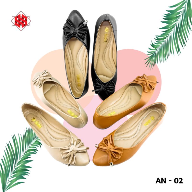 ANDIS Sepatu Flatshoes Wanita Ballerina SR02