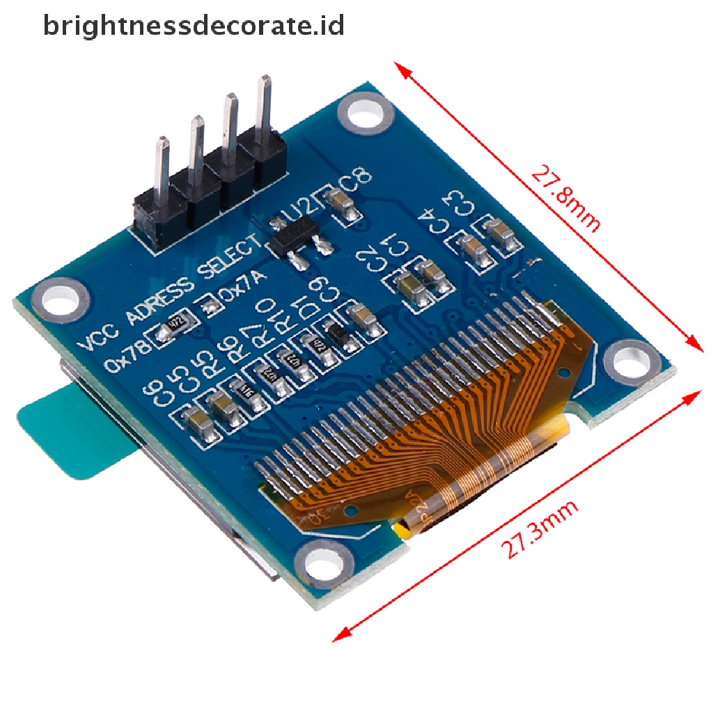 Modul Display Lcd Oled 128x64 Untuk Arduino 0.96 &quot;I2C Iic