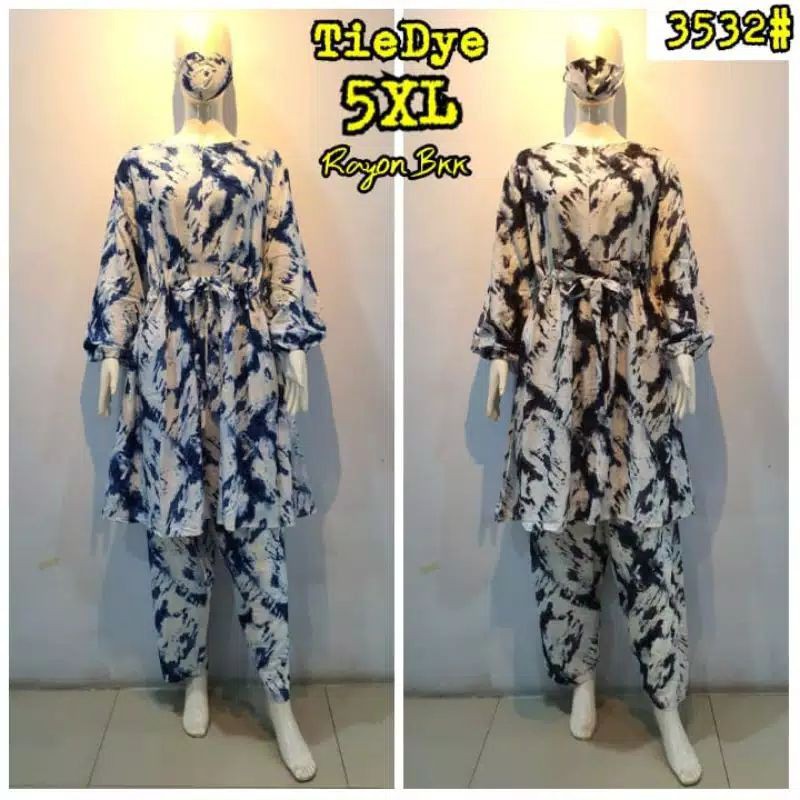 JOSJOLI_STORE/3548-3464 Setcel/Setelan XXL Dan 5XL/Stelan Wanita Dewasa/Busui Sleting Depan