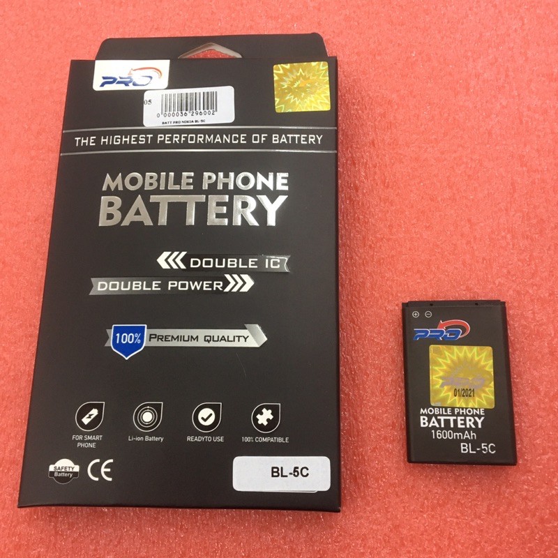 BATTERY PRO NOKIA BL-5C / BATERAI NOKIA BL5C / BATRE NOKIA BL-5C PRO