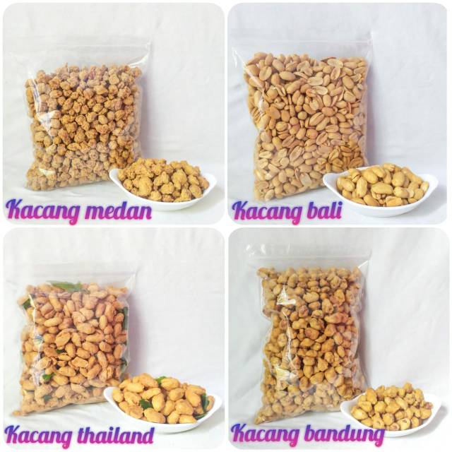 

Kacang Thailand, Kacang Bali, Kacang medan, Kacang bandung