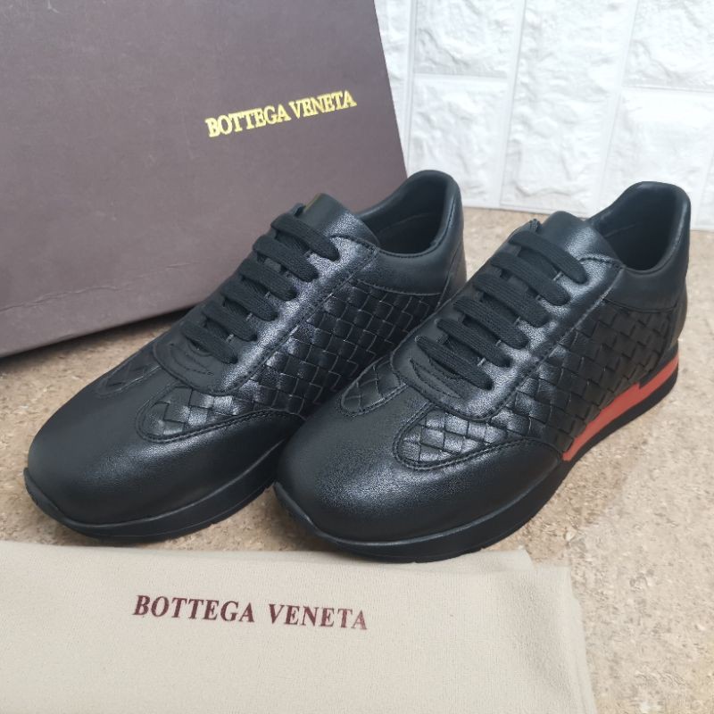 sepatu pria sneakers kulit asli leather sepatu anyaman kets casual botega