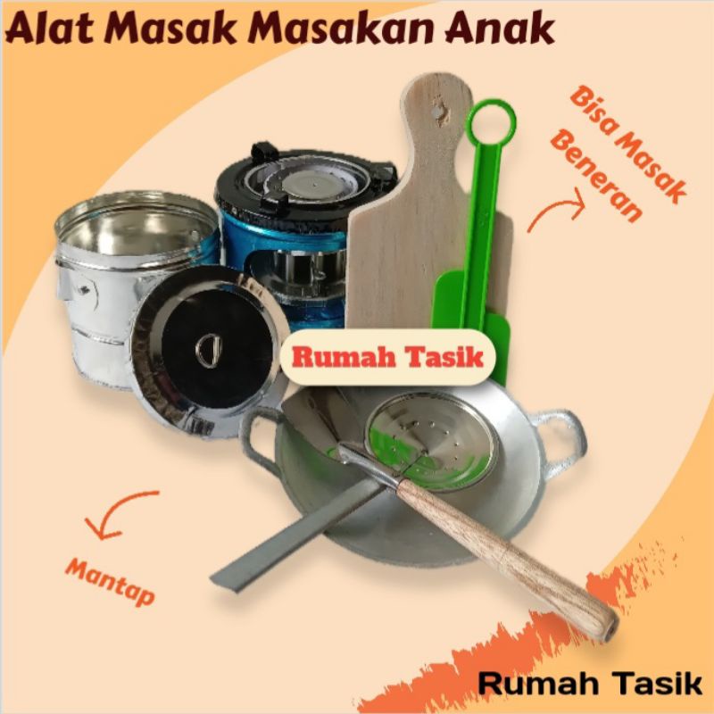 Set Mainan Masak Masakan Anak Talenan Mini Plus Sodet