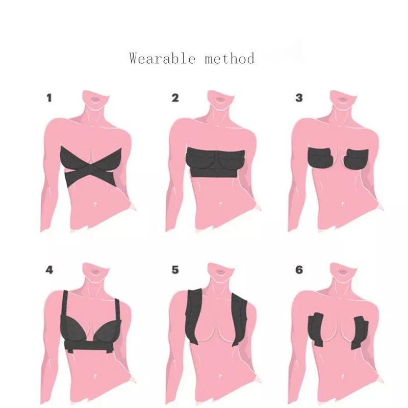 Body tape bra/push up boobs tape (Bonus  nipple cover 10pcs)