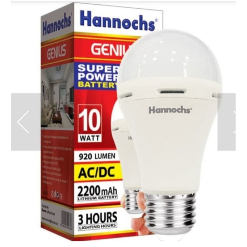 lampu emergency LED 10 watt AC/ dc