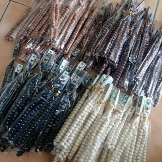 Tasbih kayu 33 1 pcs / tasbih kayu murah / tasbih kayu 33 murah / tasbih / oleh oleh haji dan umrah