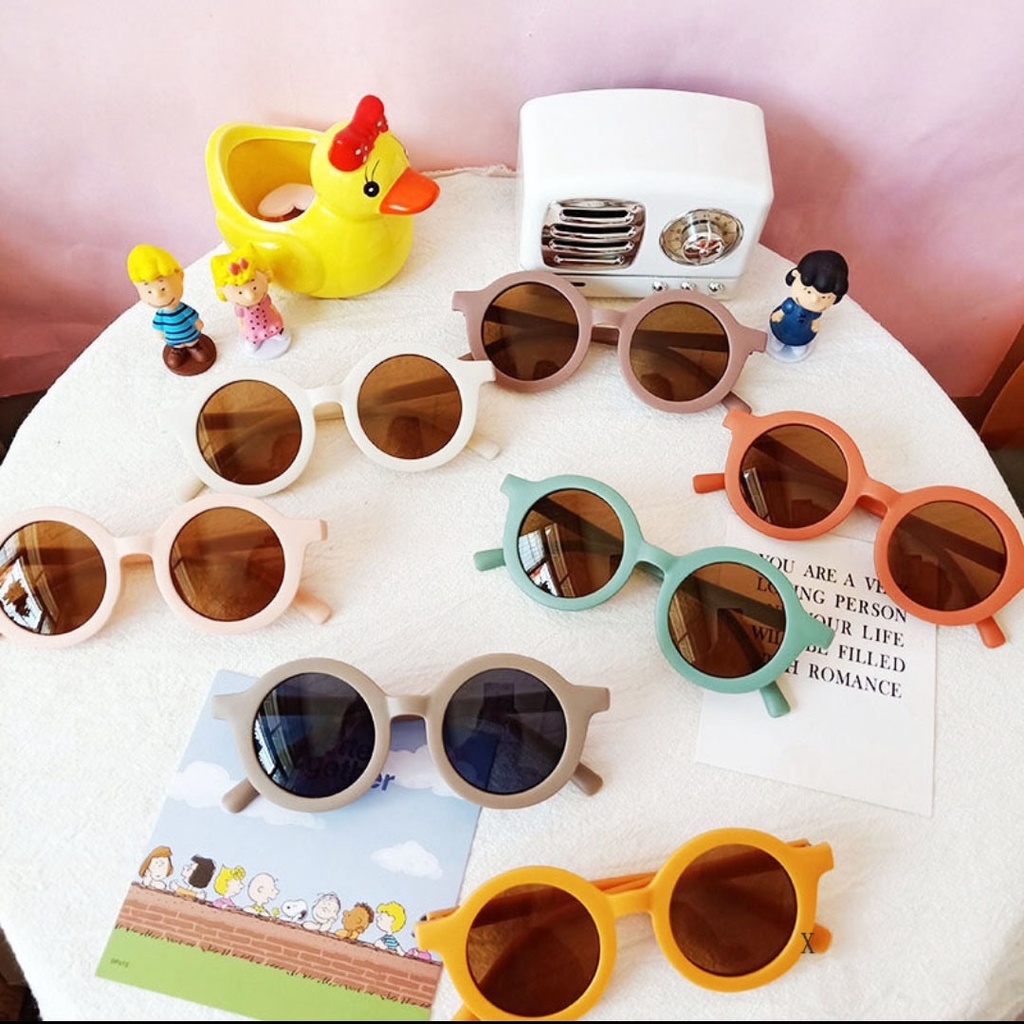 Kacamata Anak Bulat Gaya Keren Murah-1