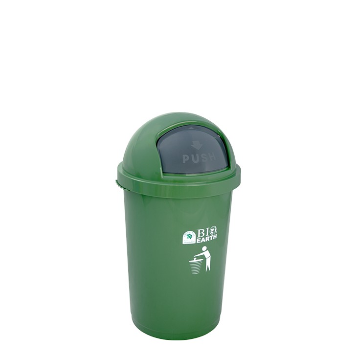 TEMPAT SAMPAH GOYANG 50 LITER BIO GREEN LEAF 2150 / Kotak Sampah Dust Bin Plastik