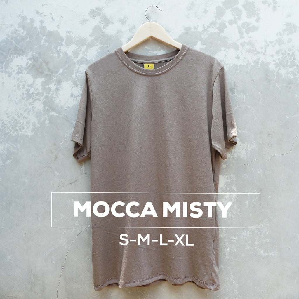 Kaos Polos Pria Milo Misty Cotton Combed 30s - Baju Polos Pria Milo Misty