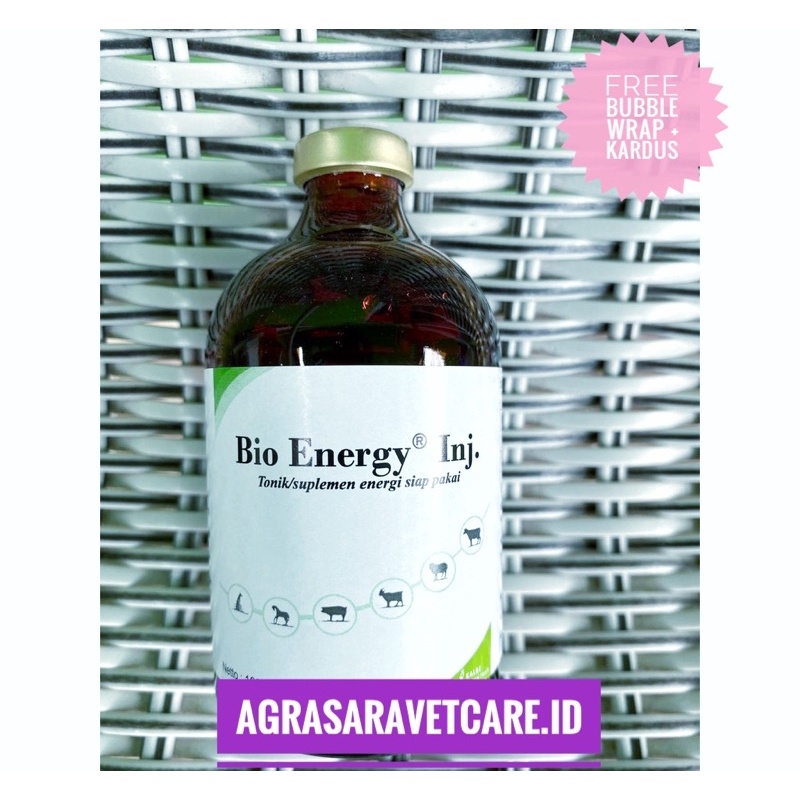 BIOENERGY 100 ml sumber ATP energi untuk hewan ternak mirip BIODIN BIO ATP - bio energy 100 ml