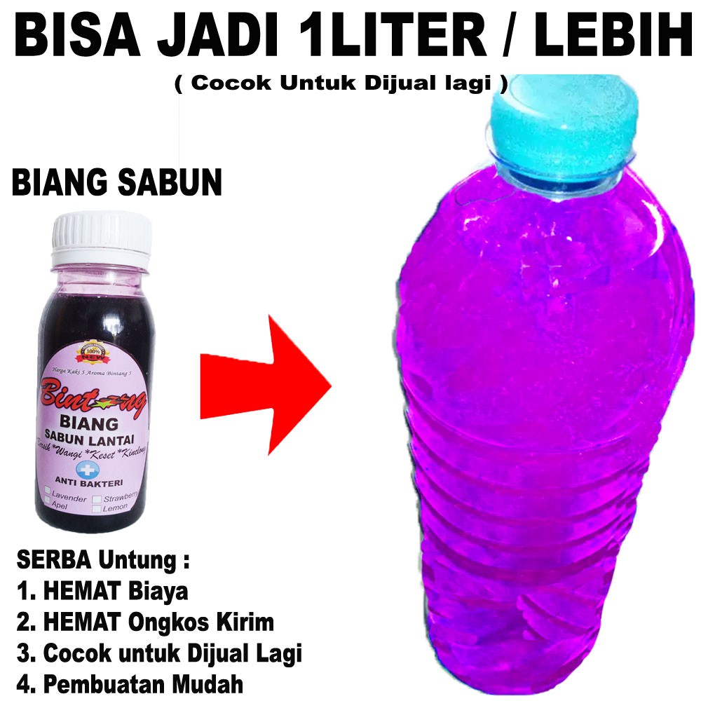 Biang Sabun Lantai BINTANG 1 Liter + Anti Bakteri