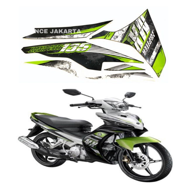 STIKER STRIPPING JUPITER MX 2013 HIJAU