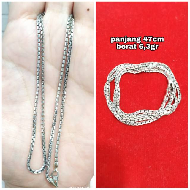 KALUNG NORI PANJANG PERAK ASLI LAPIS EMAS PUTIH S925 CC474