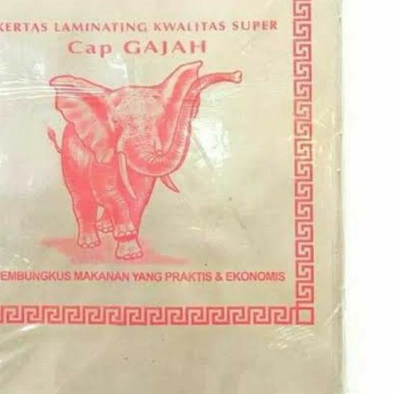 

Kertas nasi cap Gajah Merah | Kertas Nasi Cokelat Besar | Kertas Minyak Isi 250 lembar