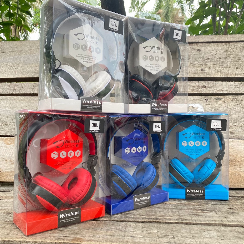 HEADSET - HEADPHONE - BANDO BLUETOOTH J - MS771 EXTRA BASS