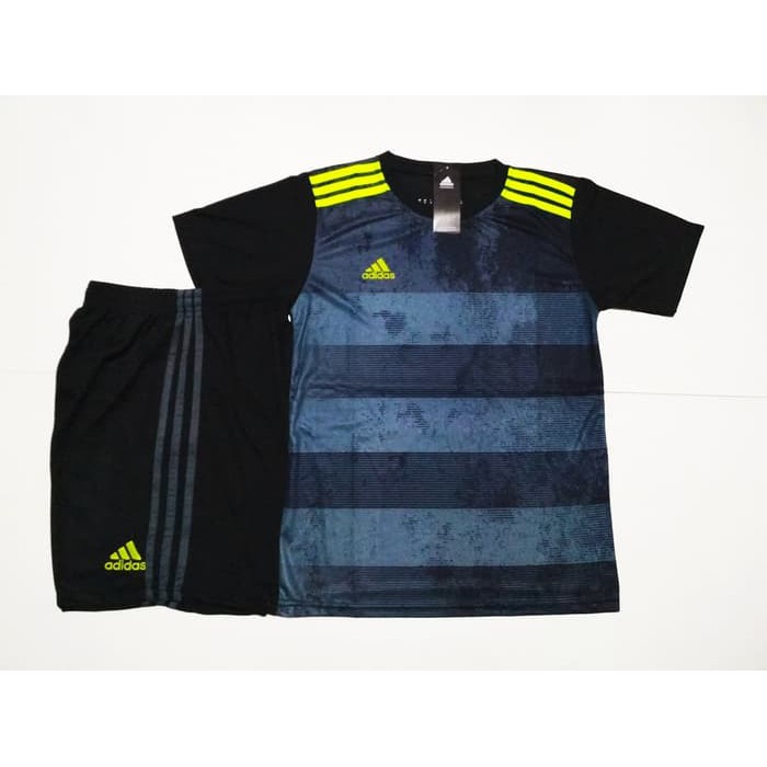 Olahraga Setelan Jersey Bola / Futsal (Cocok Untuk Kaos Tim) AD143 GREY BLACK