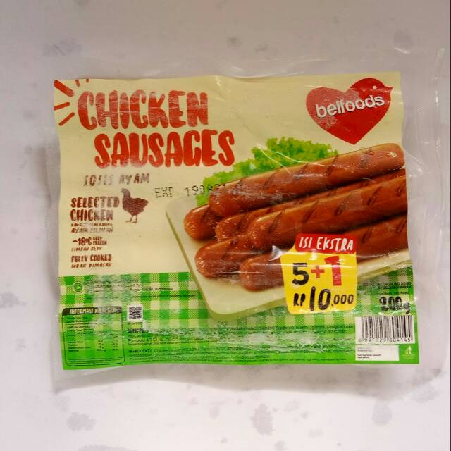 

Frozen Food - Belfoods Single Pack, Sosis Ayam SP 200gr
