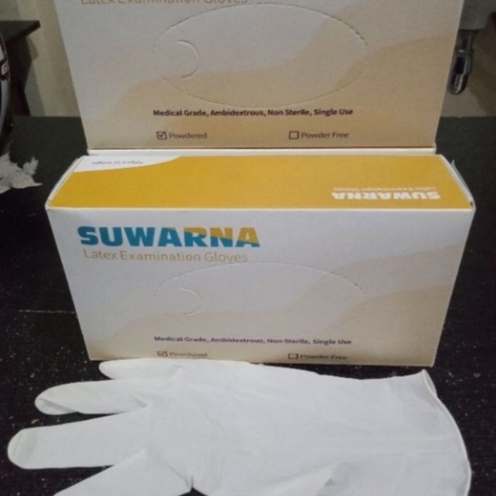 terbatas sarung tangan latex 100 SUWARNA Diskon