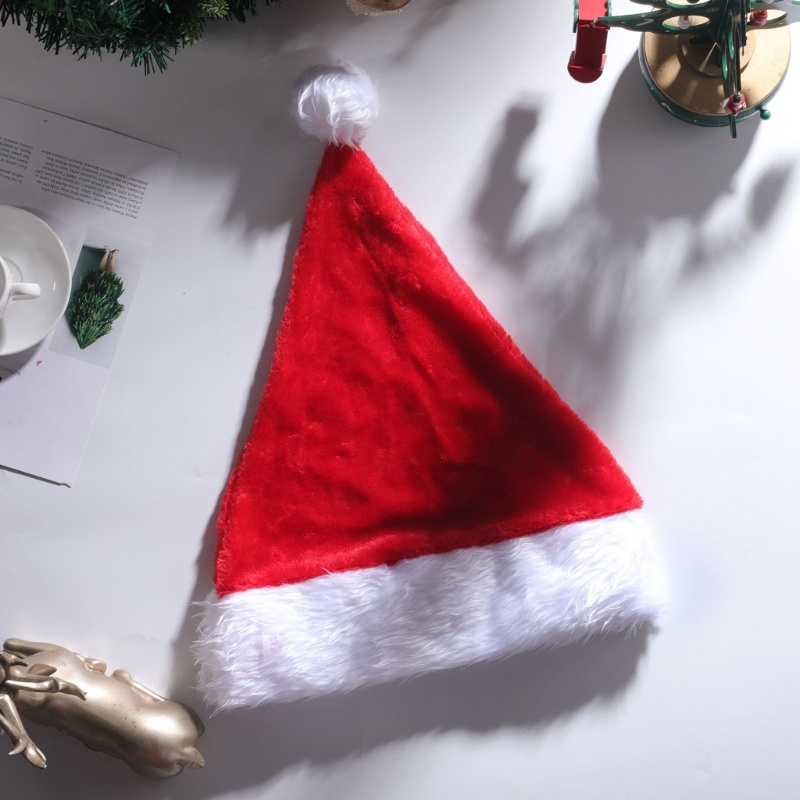 Ornamen Topi Santa Claus Warna Merah Untuk Pesta Natal